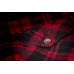 MARKSMAN FLANNEL BLACK/RED MD