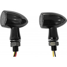 LED RUN/TURN SIGNAL BLACK WHITE/AMBER CLEAR LENS
