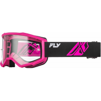 YOUTH FOCUS GOGGLE BLACK/PINK W/ CLEAR LENS