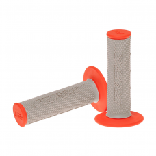 DUAL COMPOUND GRIPS ORANGE WITH GREY CENTER DUAL COMPOUND GRIPS ORANGE WITH GREY CENTER