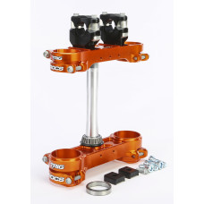 ROCS TECH CLAMP SET ORANGE KTM 14MM
