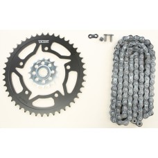 SPROCKET/CHAIN KIT STL/STL 16/45T SIL RX3 520-110L BLK