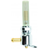 ROUND PETCOCK 22MM BUNG LEFT SPIGOT CHROME