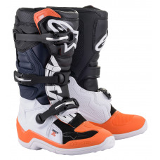 TECH 7S BOOTS BLACK/WHITE/ ORANGE FLUO SZ 08