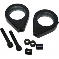 TURNSIGNAL CLAMPS 39MM PR BLACK