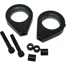 TURNSIGNAL CLAMPS 39MM PR BLACK