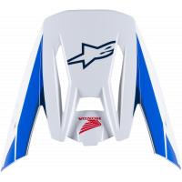 HONDA S-M5 HELMET VISOR WHITE/BLUE/RED GLOSSY