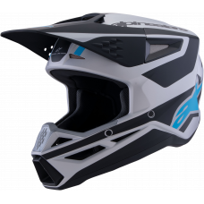 SM3 HEAT HELMET SILVER/BLUE/BLACK MATT 2X