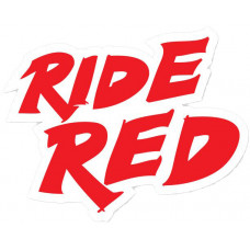 RIDE RED DECAL 12 RIDE RED DECAL 12