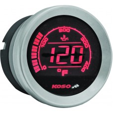 HD-02T 2'' OIL TEMP GAUGE SILVER BEZEL