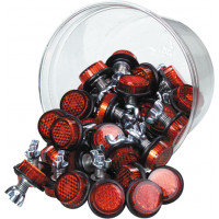 MINI-REFLECTORS RED 40/PK