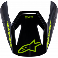 SM3 YOUTH RADIUM VISOR BLACK/YELLOW FLUO GLOSSY