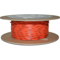 #18-GAUGE ORANGE/BLACK STRIPE 100' SPOOL OF PRIMARY WIRE