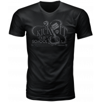 OLD SCHOOL TEE BLACK LG