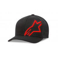 CORP SHIFT 2 CURVED BRIM HAT BLACK/RED SM/MD