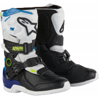 TECH 3S KIDS BOOTS WHT/BLK/ENAMEL BLUE SZ 1