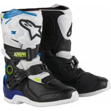 TECH 3S KIDS BOOTS WHT/BLK/ENAMEL BLUE SZ 1