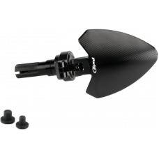 HANDLEBAR END FOLDING MIRROR LEFT BLACK