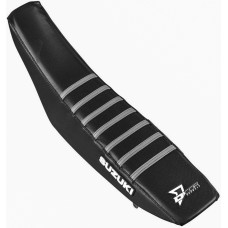 SEAT COVER BLACK/GREY RIBS