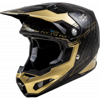 YOUTH FORMULA S CARBON LEGACY HELMET BLACK/GOLD YL