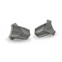RUBBER END REPLACEMENT FRAME SLIDER R19 PAIR GREY