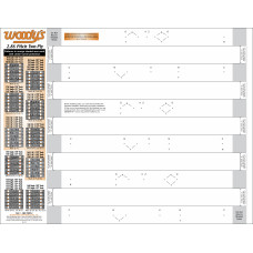 STUDDING TEMPLATE 2.86 PITCH 2-PLY