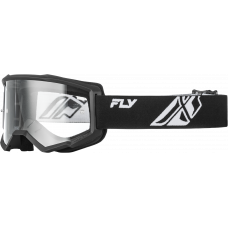 YOUTH FOCUS GOGGLE BLACK/WHITE W/ CLEAR LENS