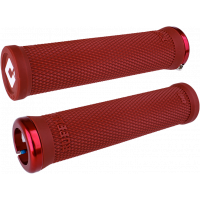 RUFFIAN V2.1 GRIPS 135MM DK. RED/RED STNLS STEEL SCREWS