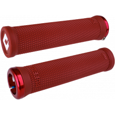 RUFFIAN V2.1 GRIPS 135MM DK. RED/RED STNLS STEEL SCREWS