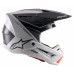S-M5 RAYON HELMET MATTE LIGHT GREY/BLK/SLVR XL