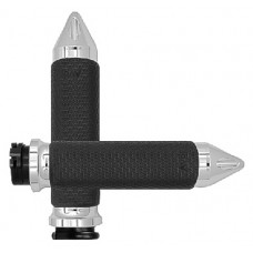 CABLE THROTTLE MEMORY FOAM GRIP CHROME CABLE THROTTLE MEMORY FOAM GRIP CHROME