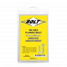 M6 8MM HEX FLANGE BOLT ASSORTMENT 60 PIECE KIT