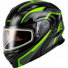 MD-01S TRANSISTOR SNOW HELMET BLACK/GREY/GREEN 3X