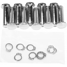 LEVER PIN & CIRCLIP BRACKET `08-20 FLH CHROME