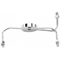 FRONT BRAKE SPIDER NARROW CHROME -3AN FITTINGS