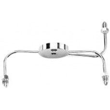 FRONT BRAKE SPIDER NARROW CHROME -3AN FITTINGS