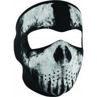 NEOPRENE FULL MASK SKULL GHOST