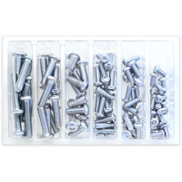 BUTTON HEAD ALLEN BOLT ASSORTMENT 90 PIECE KIT