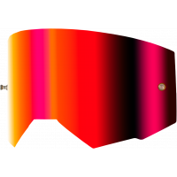 SINGLE LENS W/ POST ADULT W/ LIGHT RED MIRROR/AMBER LENS