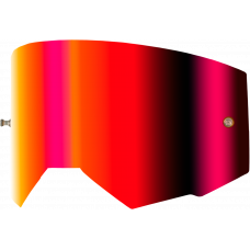 SINGLE LENS W/ POST ADULT W/ LIGHT RED MIRROR/AMBER LENS