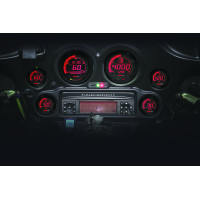 DIGITAL GAUGE CLUSTER BLACK BEZEL 04-13 FLHT AND FLTR