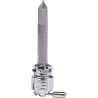 POWER-FLO PETCOCK CHROME WITH RES AMERICAN FLAG