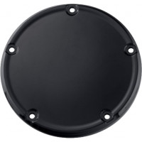 SMOOTH DERBY COVER MATTE BLK M8 SOFTAIL