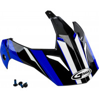 VISOR VERTICAL BLACK/BLUE W/SCREWS GM-11