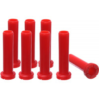 CONTROL ARM BUSHINGS FRONT RED POL