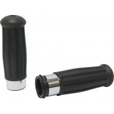 GRIPS VINTAGE CHROME RING THROTTLE BY WIRE