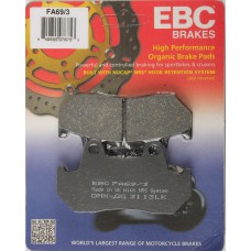 BRAKE PADS FA69/3 ORGANIC