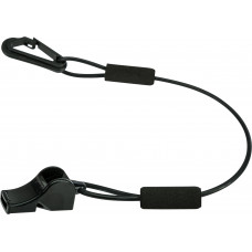 FLOATING WHISTLE W/LANYARD (BLACK)