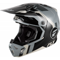 YOUTH FORMULA CP SEAL HELMET BLACK/GREY/LIGHT GREY YL