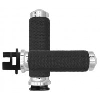 MEMORY FOAM GRIPS CHROME INDIAN (EX SCOUT)